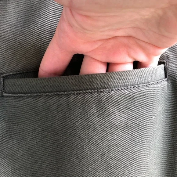 067 - Men’s Pants 36x30 Olive Green - Hagger Casuals - Picture 8 of 12